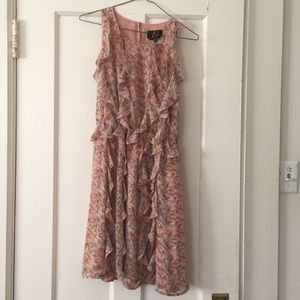 Cute w/Ruffles floral ANTHROPOLOGIE dress